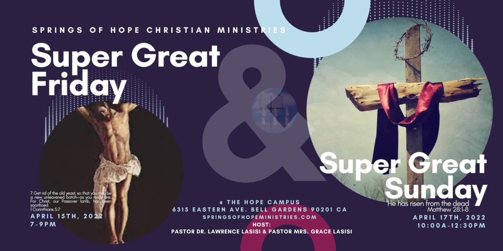 2022 Easter Services flyer